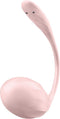 Satisfyer - Ribbed Petal Rose - Draagbare Vibrator - Panty Vibrator - Vibrerend Eitje - Met App Control - Roze