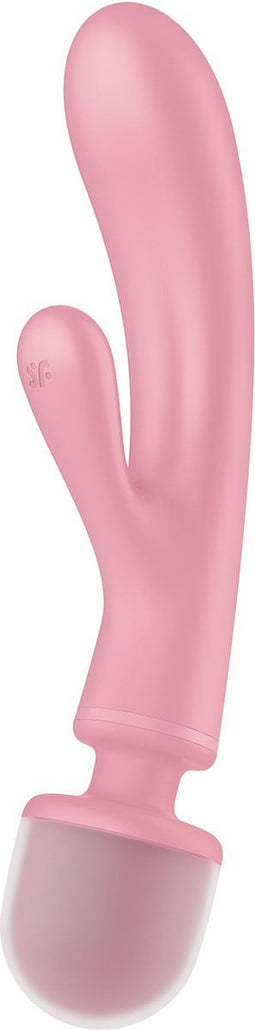 Satisfyer - Triple Lover - Hybrid Wand Vibrator - Pink