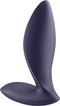 Satisfyer, vibrator; anale vibrator, 'Power Plug', 9 cm, lichaamsvriendelijke siliconen, waterdicht (IPX7), app-gestuurd
