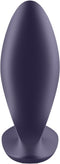 Satisfyer, vibrator; anale vibrator, 'Power Plug', 9 cm, lichaamsvriendelijke siliconen, waterdicht (IPX7), app-gestuurd