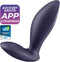Satisfyer, vibrator; anale vibrator, 'Power Plug', 9 cm, lichaamsvriendelijke siliconen, waterdicht (IPX7), app-gestuurd