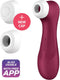 Satisfyer, vibrator, drukgolfvibrator, 'Pro 2 Generation 3 Connect App', 16,5 cm, Liquid Air-technologie, incl. extra opzetstuk, 2 apart regelbare motoren, app-gestuurd