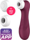 Satisfyer, vibrator, drukgolfvibrator, 'Pro 2 Generation 3 Connect App', 16,5 cm, Liquid Air-technologie, incl. extra opzetstuk, 2 apart regelbare motoren, app-gestuurd