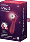 Satisfyer, vibrator, drukgolfvibrator, 'Pro 2 Generation 3 Connect App', 16,5 cm, Liquid Air-technologie, incl. extra opzetstuk, 2 apart regelbare motoren, app-gestuurd
