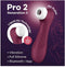 Satisfyer, vibrator, drukgolfvibrator, 'Pro 2 Generation 3 Connect App', 16,5 cm, Liquid Air-technologie, incl. extra opzetstuk, 2 apart regelbare motoren, app-gestuurd
