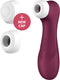 Satisfyer, vibrator, drukgolfvibrator, 'Pro 2 Generation 3 Connect App', 16,5 cm, Liquid Air-technologie, incl. extra opzetstuk, 2 apart regelbare motoren, app-gestuurd