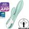 Satisfyer, vibrator, rabbit vibrator, 'Air Pump Bunny 5 Connect App', 20,5 cm, met app, opblaasbaar