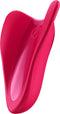 Satisfyer, vibrator, vingervibrator, klein en veelzijdig, 'High Fly' met batterij, siliconen, 7 cm