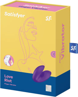 Satisfyer, vingervibrator, Love Riot, veelzijdig, gemaakt van siliconen