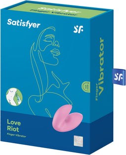 Satisfyer, vingervibrator, Love Riot, veelzijdig, gemaakt van siliconen