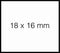 Sato - Prijsetiket 18x16mm duo 16 permanent wit | 50 stuks