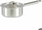 Sauspan met deksel Ø 12 cm Zilverkleurig Aluminium 600 ml (10 Stuks)