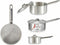 Sauspan met deksel Ø 14 cm Zilverkleurig Aluminium 1 L (10 Stuks)