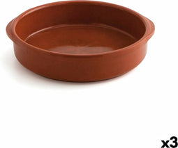 Sauspan Raimundo Keramisch Bruin (Ø 28 cm) (3 Stuks)