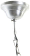 Plafondlamp DKD Home Decor Ziverachtig Zilver 50 W (43 x 43 x 66 cm)