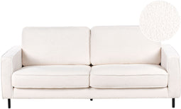 SAVALEN - Driezitsbank - Wit - Bouclé