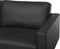 SAVALEN - Driezitsbank - Zwart - Leer