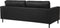 SAVALEN - Driezitsbank - Zwart - Leer