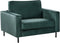 SAVALEN - Fauteuil - Groen - Fluweel