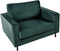 SAVALEN - Fauteuil - Groen - Fluweel