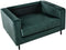 SAVALEN - Fauteuil - Groen - Fluweel