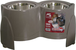 Savic ergo feeder - Grijs 1500 ml 2 x 21 cm
