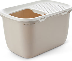 Savic kattenbak hop in giant wit / mokka 74x50x43,5 cm