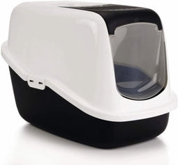 Savic Kattenbak Nestor - Kattenbak - Zwart/Wit - 56 x 39 x 38,5