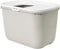 Savic Kattentoilet Hop In 38.5 x 58 x 39.5 cm - Kattenbak - Wit & Mokka