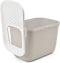 Savic Kattentoilet Hop In 38.5 x 58 x 39.5 cm - Kattenbak - Wit & Mokka