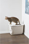 Savic Kattentoilet Hop In 38.5 x 58 x 39.5 cm - Kattenbak - Wit & Mokka