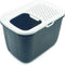 Savic Kattentoilet Hop In 38.5 x 58 x 39 x 5 cm - Kattenbak - Antraciet & Wit