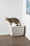 Savic Kattentoilet Hop In 38.5 x 58 x 39 x 5 cm - Kattenbak - Antraciet & Wit