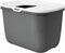 Savic Kattentoilet Hop In 38.5 x 58 x 39 x 5 cm - Kattenbak - Antraciet & Wit