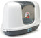 Savic Kattentoilet Nestor Corner - Kattenbak - Wit Grijs