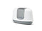 Savic Kattentoilet Nestor Corner - Kattenbak - Wit Grijs