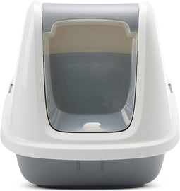 Savic Kattentoilet Nestor Giant - Kattenbak - 75.5x56x55.5 cm Wit Grijs Xxl