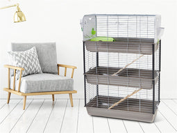 Savic Knaagdierkooi Caesar 3 Triple Warmgrijs 100X50X143 CM