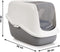 Savic Savic Kattentoilet Nestor - Kattenbak - 566mm x 396mm x 351mm - Grijs/Wit