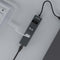 Savio AK-57 USB-C - 3 x USB-A HUB with RJ-45 Gigabit Ethernet adapter 5000 Mbit/s grey 2 x USB 3.2 Gen 2 (3.1 Gen 2) Type-C 1000 Mbit/s