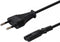 Savio CL-105 electriciteitssnoer Zwart 3 m 2-pins aansluitingsblok C7 stekker