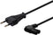 Savio CL-144 Power cable Black 3 m angled Zwart 2-pin IEC Type E (3.4 mm, 3.1 mm)