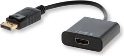Savio CL-55 video kabel adapter 0,2 m DisplayPort HDMI Type A (Standaard) Zwart