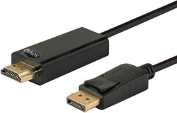 Savio CL-56 tussenstuk voor kabels DP HDMI A Zwart