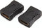 Savio HDMI (F) - HDMI (F) adapter - recht, loop CL-111 Zwart