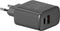 Savio LA-06/B USB Quick Charge Power Delivery 3.0 30W Internal charger Headset, Muis, Tablet, Telefoon, Horloge Zwart Buiten