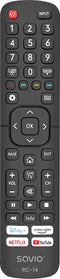 Savio RC-14 Universal remote control/replacement for HISENSE SMART TV afstandsbediening IR Draadloos TV, Tv-tuner Drukknopen