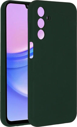 Accezz Samsung Galaxy A15 (5G) / A15 (4G) - Liquid Silicone Backcover - Schokabsorberend - Donkergroen