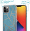 iMoshion Hoesje Geschikt voor iPhone 12 Pro / 12 Hoesje Met Koord - iMoshion Design Hoesje met Koord - Blauw / Meerkleurig / Goud / Blue Graphic
