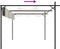 vidaXL - Pergola - met - uitschuifbaar - dak - 295x292x230 - crèmekleurig